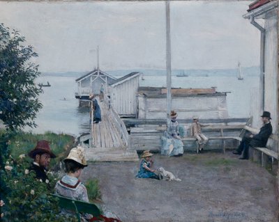 The Bath House at Asgardstrand by Hans Olaf Heyerdahl