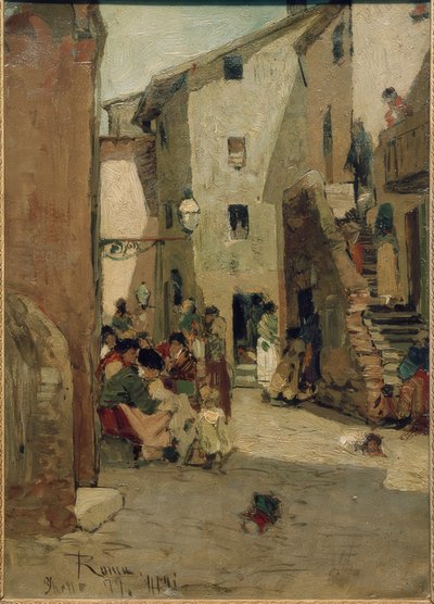 Roman Ghetto III (Painting by Hans Peter Feddersen) by Hans Peter Feddersen der Jüngere