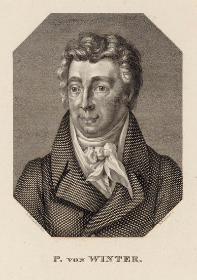 Portrait of the Composer Peter von Winter by Hans Rudolf Rahn