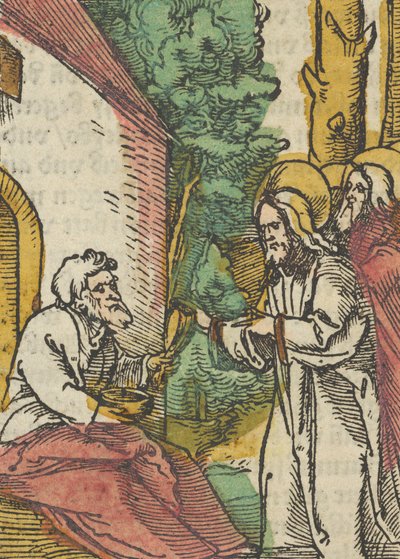 Christ Healing the Leper, from Das Plenarium, 1517 by Hans Schäufelein the Elder
