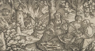 Lot and His Daughters by Hans Schäufelein the Elder
