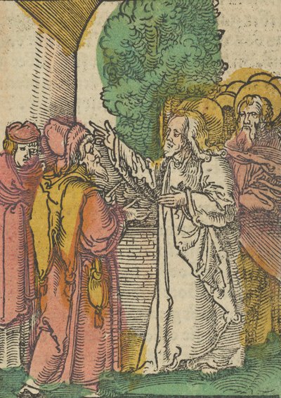 Parable of the Pharisees and the Tax-Collector, from Das Plenarium by Hans Schäufelein the Elder