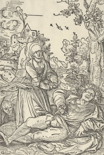 Pyramus and Thisbe, ca. 1509-10 by Hans Schäufelein the Elder