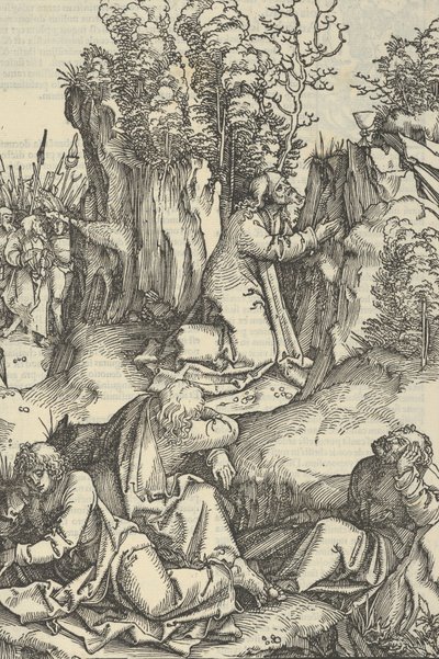 The Agony in the Garden, from Speculum Passionis Domini Nostri Ihesu Christi, 1507 by Hans Schäufelein the Elder