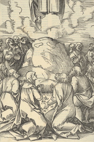 The Ascension of Christ, from Speculum passionis domini nostri Ihesu Christi by Hans Schäufelein the Elder