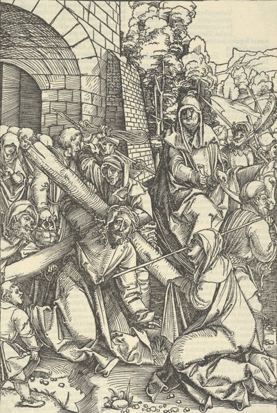 The Bearing of the Cross, from Speculum Passionis Domini Nostri Ihesu Christi by Hans Schäufelein the Elder