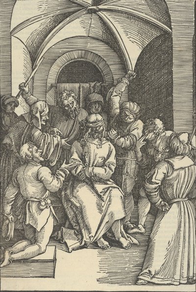 The Mocking of Christ, from Speculum passionis domini nostri Ihesu Christi, 1507 by Hans Schäufelein the Elder