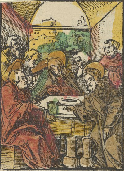 The Wedding at Cana, from Das Plenarium by Hans Schäufelein the Elder