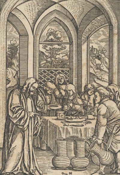 The Wedding at Cana, from The Life of Christ by Hans Schäufelein the Elder