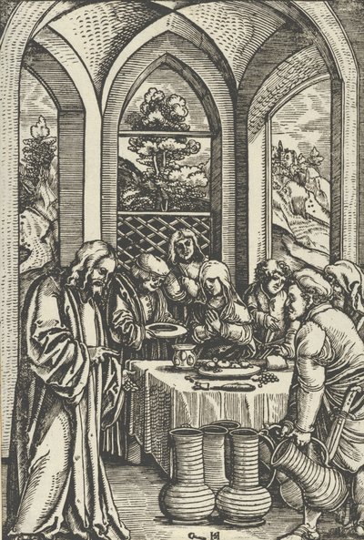 The Wedding at Cana, from The Life of Christ, ca. 1511-12 by Hans Schäufelein the Elder