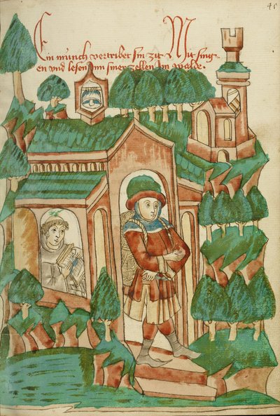 Barlaam Leaving the Hermitage by Hans Schilling
