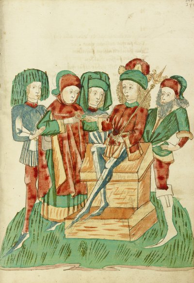 Barochias is Enthroned as King and Receives the Royal Ring by Hans Schilling