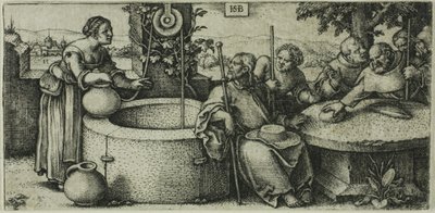 Christ and the Woman of Samaria by Hans Sebald Beham