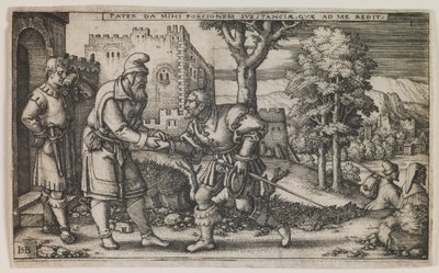 Departure of the Prodigal Son from the series The History of the Prodigal Son by Hans Sebald Beham