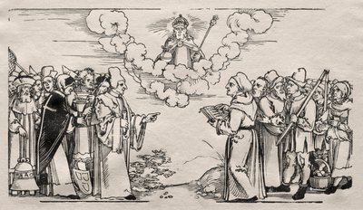 Dispute Between Luther and a Catholic Theologian by Hans Sebald Beham