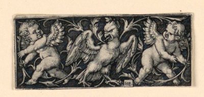 Frieze with Two Putti Fleeing from an Eagle by Hans Sebald Beham