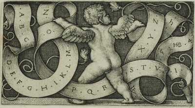 Genius with the Alphabet by Hans Sebald Beham
