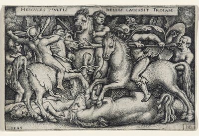 Hercules Fighting against the Trojans, 1545 by Hans Sebald Beham