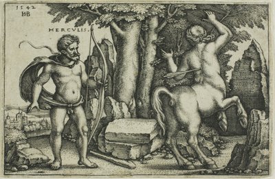 Hercules and Nessus by Hans Sebald Beham