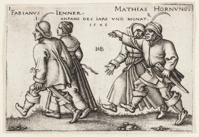 January and February by Hans Sebald Beham