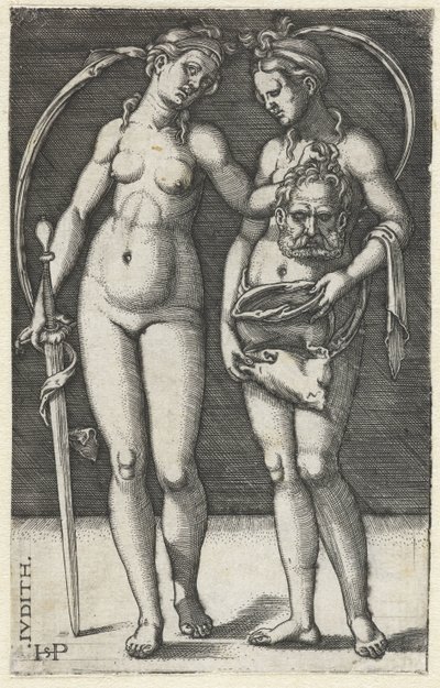 Judith with the Head of Holofernes and Maidservant by Hans Sebald Beham