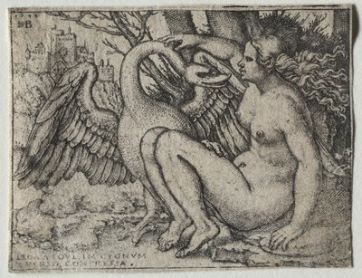 Leda and the Swan by Hans Sebald Beham