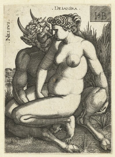 Nessus and Deianira by Hans Sebald Beham