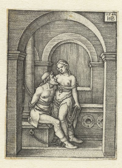 Pero Nursing the Imprisoned Cimon by Hans Sebald Beham