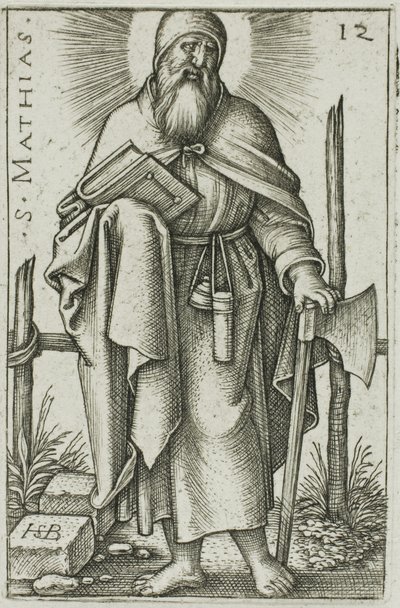St. Matthias, Plate 12 from The Twelve Apostles by Hans Sebald Beham