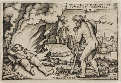 The Death of Hercules, from The Labors of Hercules by Hans Sebald Beham
