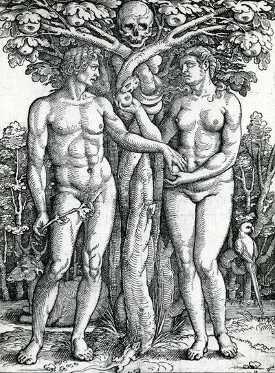 The Fall of Adam and Eve, c.1525-27 by Hans Sebald Beham