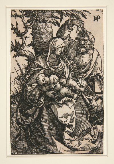The Holy Family under a Tree by Hans Sebald Beham
