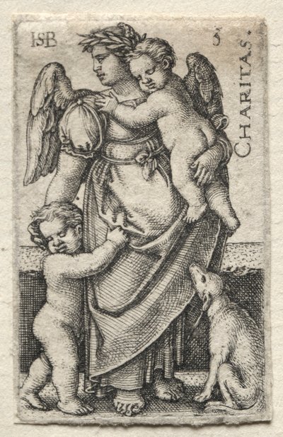 The Knowledge of God and the Seven Cardinal Virtues: Charity by Hans Sebald Beham