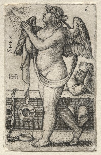 The Knowledge of God and the Seven Cardinal Virtues: Hope - Spes by Hans Sebald Beham