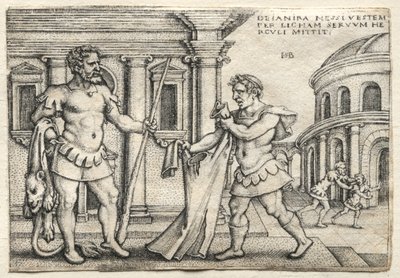 The Labors of Hercules: Hercules Receiving the Garment Steeped in Nessus Blood by Hans Sebald Beham