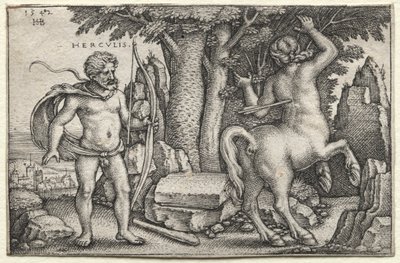 Hercules and Nessus by Hans Sebald Beham
