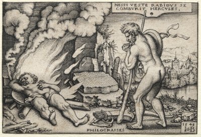 Hercules on his Pyre by Hans Sebald Beham