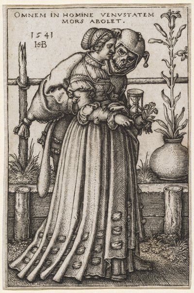 The Lady and Death by Hans Sebald Beham