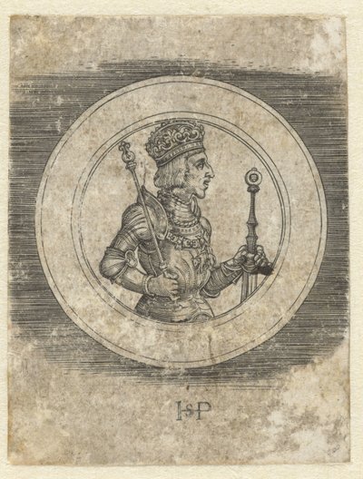 Front of Medal with Portrait of King Ferdinand I of Hungary and Bohemia, Half-Length by Hans Sebald Beham