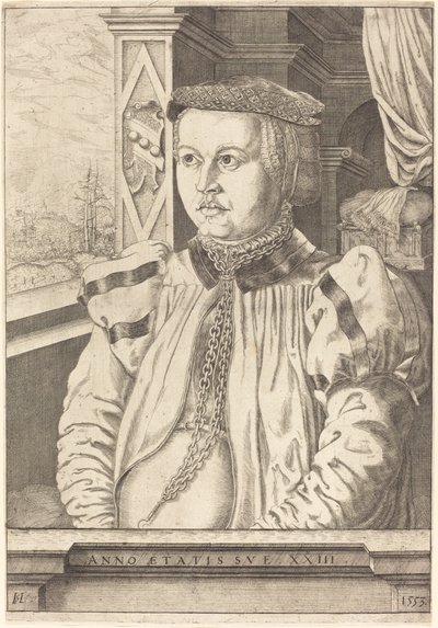 Lady von Eckh born Piencsenau by Hans Sebald Lautensack