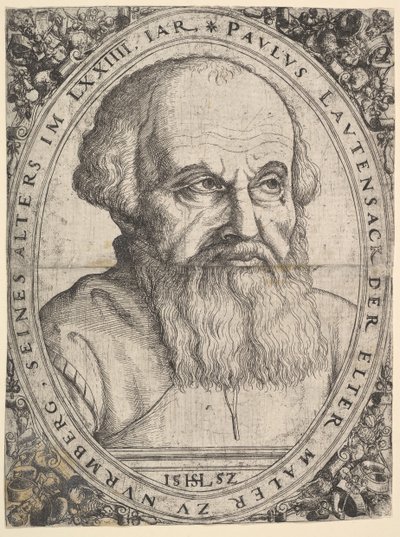 Portrait of Paulus Lautensack the Elder by Hans Sebald Lautensack