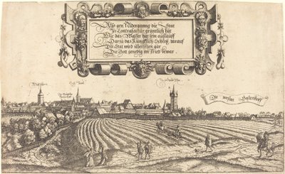 View of Nuremberg from the West (right section) by Hans Sebald Lautensack