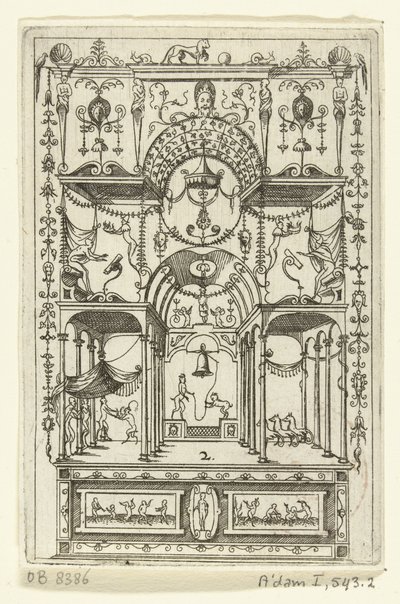 Three-Nave Open Structure with Two Floors on a Pedestal by Hans Sibmacher