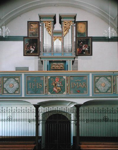 Organ in the Cloister, c.1641 by Hans Sichelbein Sichelbein