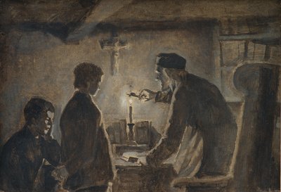 Pastor Soren Blows Out the Candle on New Year