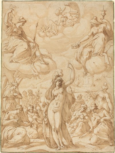 Allegory of Minerva as the Head of the Muses by Hans Speckaert