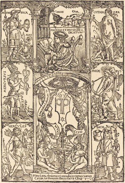 Celtes Surrounded by Greek and Roman Gods by Hans Süss von Kulmbach