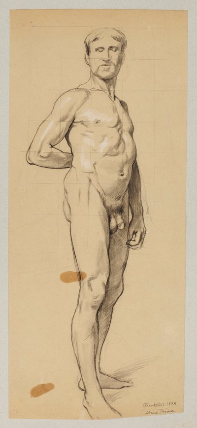 Male Nude by Hans Thoma