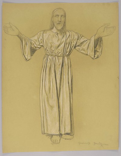 Christ with Outstretched Arms by Hans Thoma