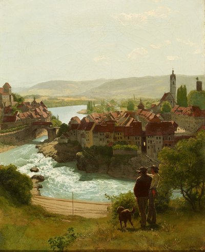 The Rhine at Laufenburg by Hans Thoma